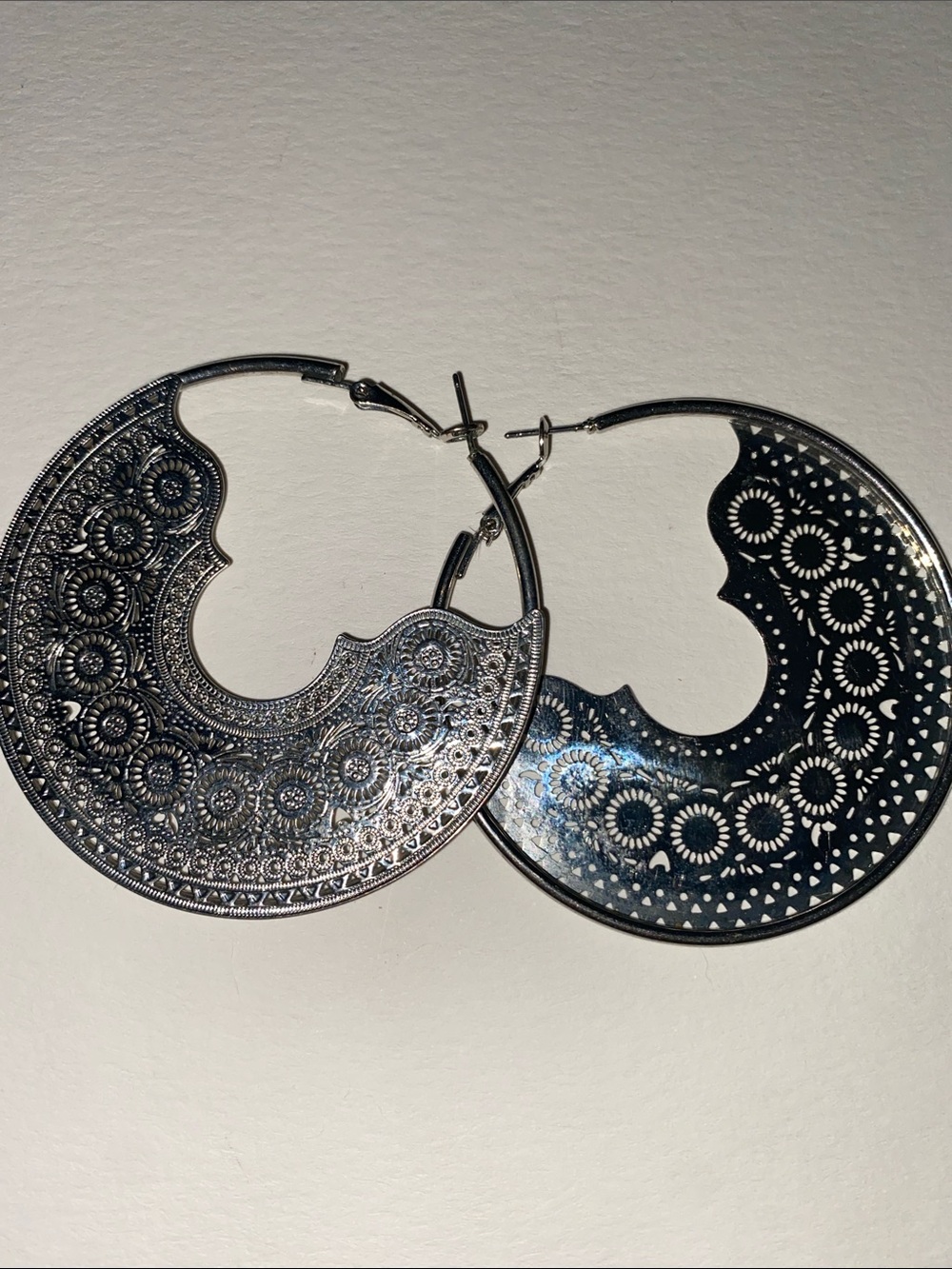 Large Natasha couture hoop earrings